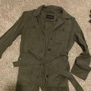 Army green or olive Banana Republic blouse